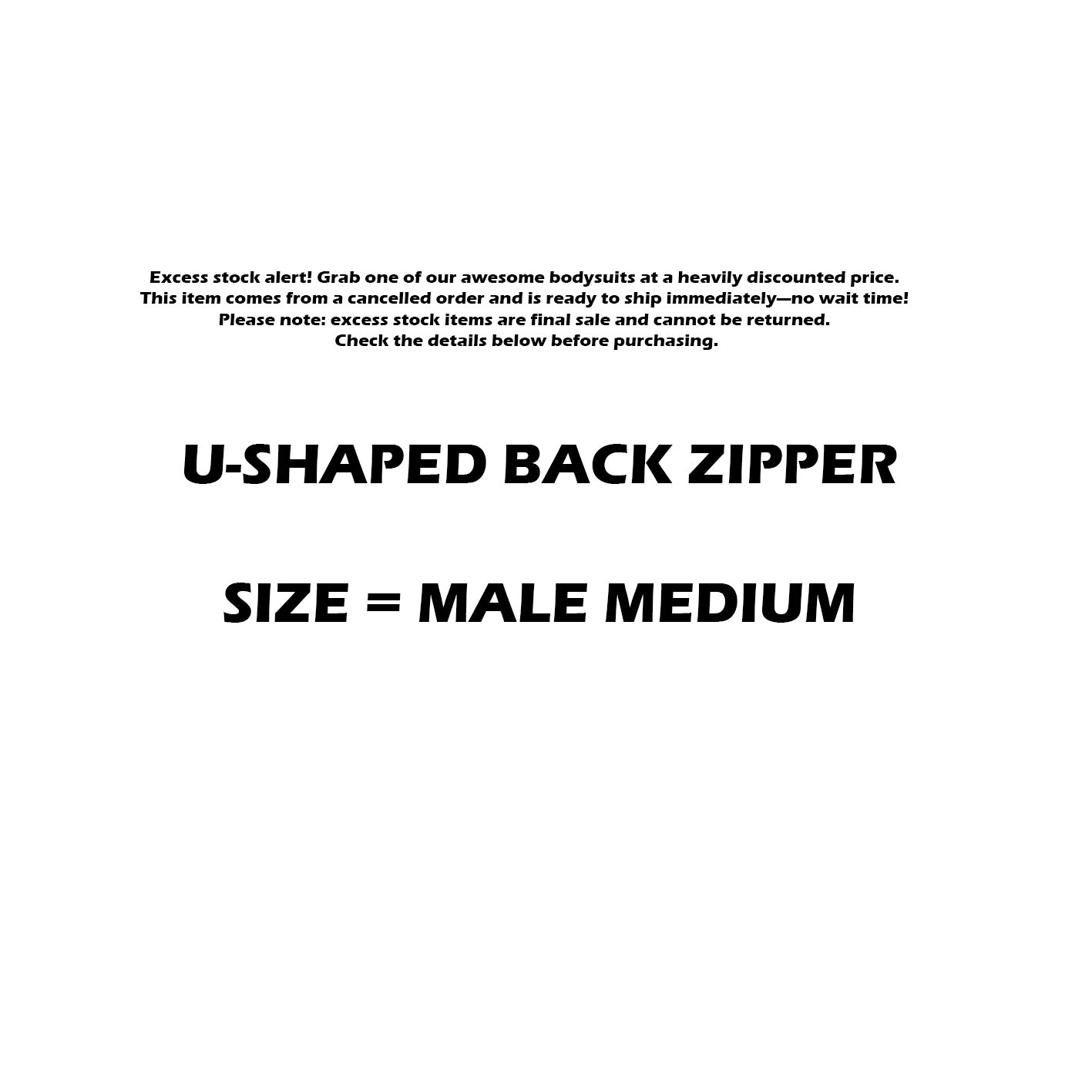 ***EXCESS STOCK - BATMAN BODYSUIT - SIZE MALE MEDIUM