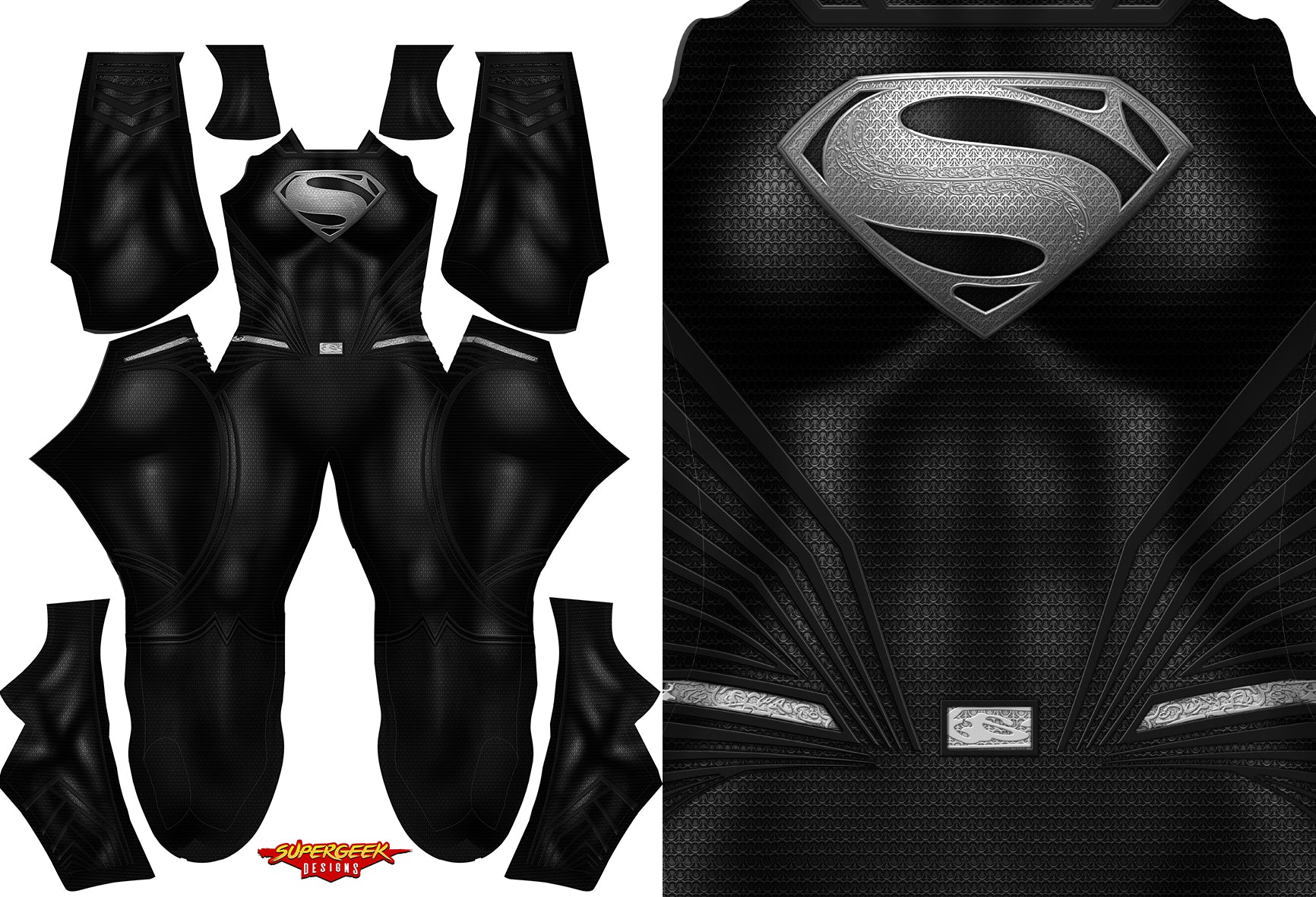 FEMALE "SNYDER CUT" SUPERMAN - SupergeekDesigns